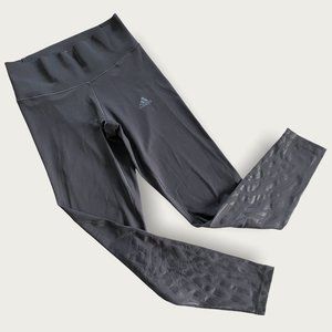 Adidas dark‎ gray climalite mid-high rise leggings sz S CD3123 110001